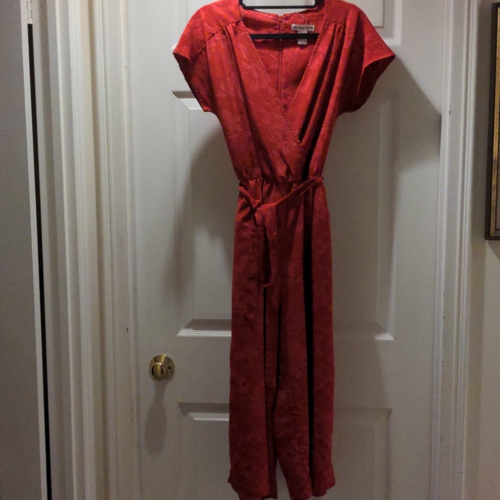 Red rose jumpsuit